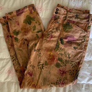 Anthropologie Pilcro floral pant